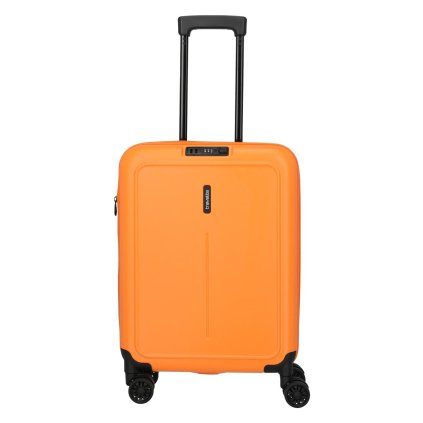 Travelite Basics Foldable Trolley S Orange – cestovní kufr, celkový pohled