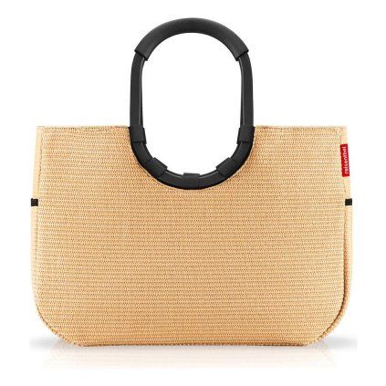 Reisenthel Loopshopper L Frame Raffia black – nákupní taška, celkový pohled