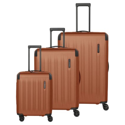 Travelite Dynamiic S,M,L exp Copper – sada cestovních kufrů, celkový pohled