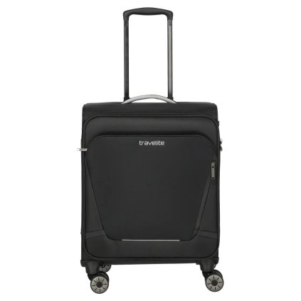 Travelite Jetpack Max 4 Cabin Black – cestovní kufr, pohled zepředu