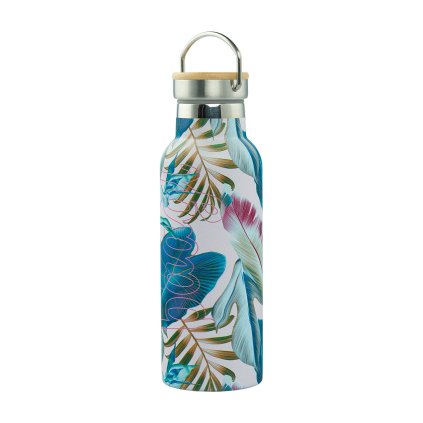 BAAGL Termoláhev s bambusovým víčkem Leafs, 500 ml – produktová fotografie 1