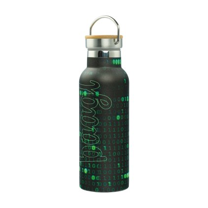 BAAGL Termoláhev s bambusovým víčkem Numbers, 500 ml – produktová fotografie 1