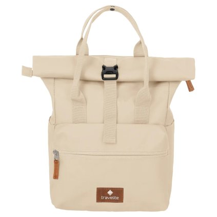 Travelite Basics Short Handle Roll-up Off-white – batoh, celkový pohled