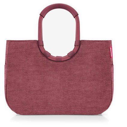 Reisenthel Loopshopper L Twist maroon – nákupní taška, celkový pohled