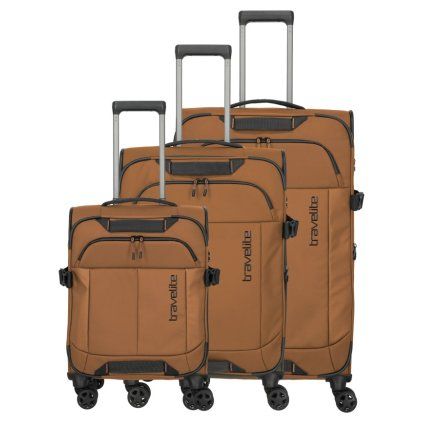 Travelite Briize S,M,L Curry – sada cestovních kufrů, celkový pohled