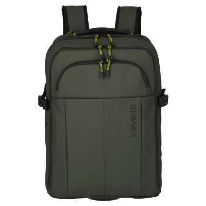 Travelite Briize Backpack L Trolley Khaki – batoh, detail zipu