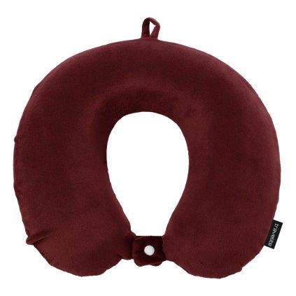 Travelite Neck Pillow Red – cestovní polštář, pohled zepředu