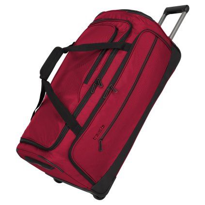 Travelite Crosslite 5.0 Wheeled Duffle L Red – cestovní taška na kolečkách, celkový pohled