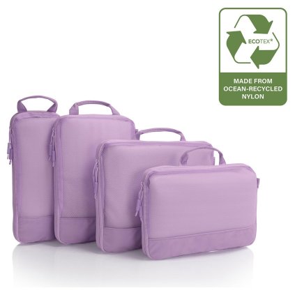 heys ecotex compression packing cube 4 pc set lilac blossom galerie 30141 0015 00 01