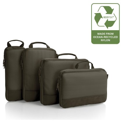 heys ecotex compression packing cube 4 pc set green moss galerie 30141 0005 00 01