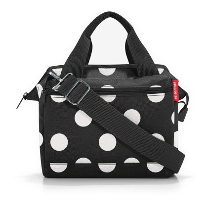 Reisenthel Allrounder Cross Dots White – cestovní taška, celkový pohled