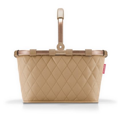 Reisenthel Carrybag Frame Rhombus Ginger – nákupní košík, celkový pohled