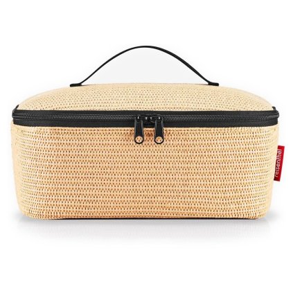 Reisenthel Coolerbag M Pocket Raffia black – chladicí taška, celkový pohled