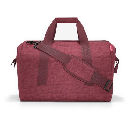 Reisenthel Allrounder L Twist maroon – cestovní taška, celkový pohled