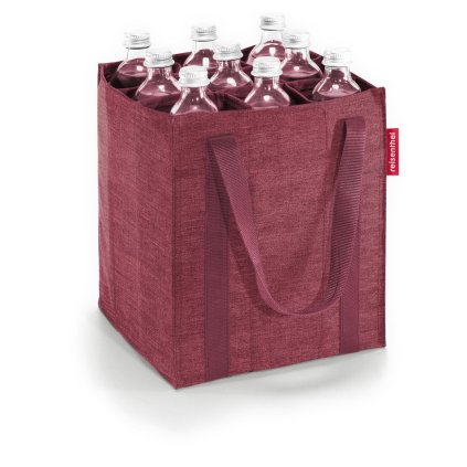 Reisenthel Bottlebag Twist maroon – taška na lahve, celkový pohled