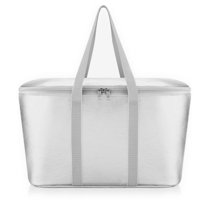 Reisenthel Coolerbag Silver crackle – chladicí taška, celkový pohled