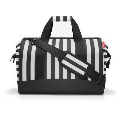Reisenthel Allrounder L Summerstripes black – cestovní taška, celkový pohled