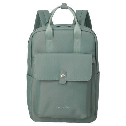 Travelite Ville Backpack Sage Green 17l – batoh, celkový pohled