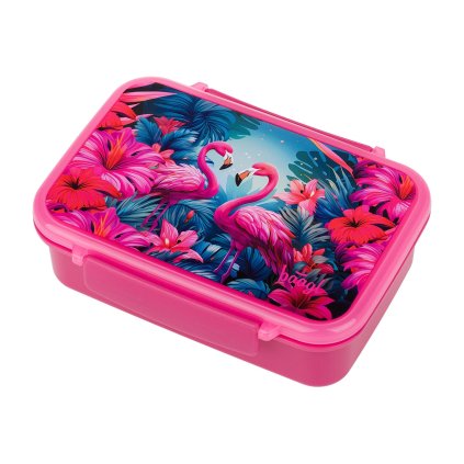 BAAGL Box na svačinu s přihrádkami Flamingo – produktová fotografie 1