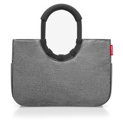 Reisenthel Loopshopper M Frame Twist Silver – nákupní taška, celkový pohled