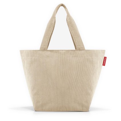 Reisenthel Shopper M Cord Sand – nákupní taška, celkový pohled