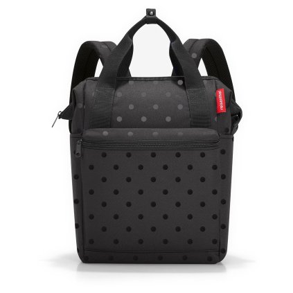Reisenthel Allrounder R Glossy dots black 15l – batoh, celkový pohled