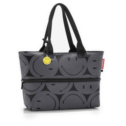Reisenthel Shopper E1 Smiley grey – nákupní taška, celkový pohled