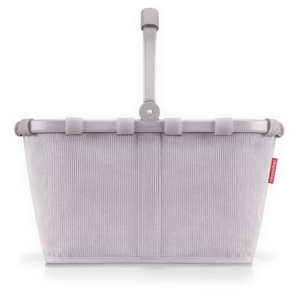 Reisenthel Carrybag Cord grey – nákupní košík, celkový pohled