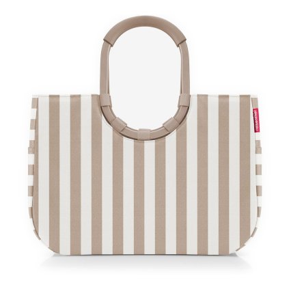 Reisenthel Loopshopper L Summerstripes coffee – nákupní taška, celkový pohled