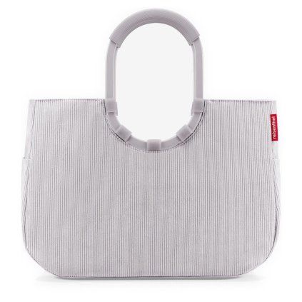 Reisenthel Loopshopper L Cord grey – nákupní taška, celkový pohled