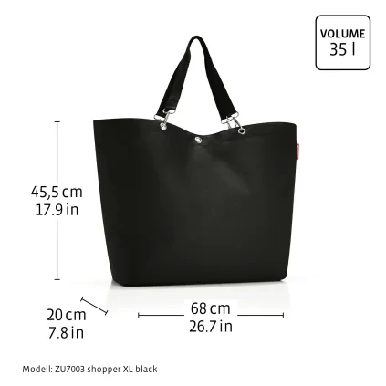 Rozměry tašky Reisenthel Shopper XL 35L