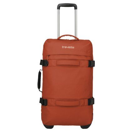 Travelite Bolonia Wheeled Duffle M Orange – cestovní taška na kolečkách, celkový pohled