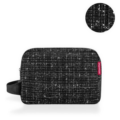 Reisenthel Cosmeticpouch M Boucle Black – kosmetická taška, celkový pohled