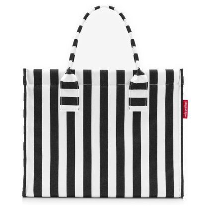 Reisenthel Daily Shopper Summerstripes Black – nákupní taška, celkový pohled