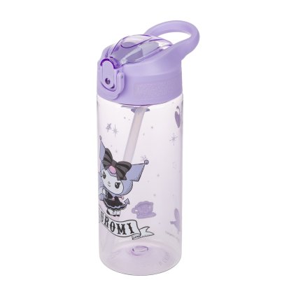 BAAGL Tritanová láhev na pití s brčkem Kuromi  Fortune Dream, 500 ml – produktová fotografie 1