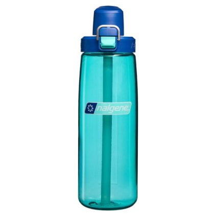 nalgene straw bottle blue aqua w dark blue cap sustain nalgene 5566 0124 01
