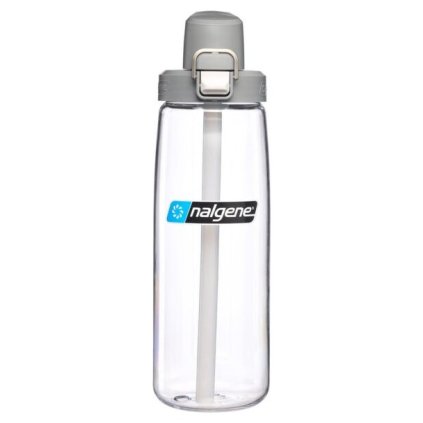 nalgene straw bottle clear w gray cap sustain nalgene 5566 0224 01