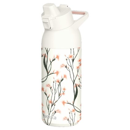 nerezova sportovni lahev s pitkem tide 700ml quokka wild flowers xd q40235 01