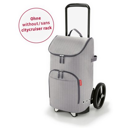 Reisenthel Citycruiser Bag Herringbone Grey – cestovní doplněk, celkový pohled