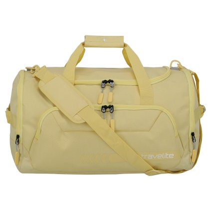 Travelite Kick Off Duffle M Yellow 45L – cestovní taška, celkový pohled