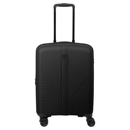 Travelite Air Stripe 4w S exp Black – cestovní kufr, celkový pohled