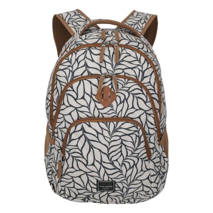 96308 32 travelite basics backpack print off white v