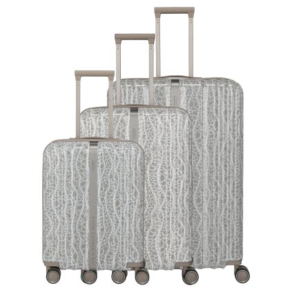 Sada cestovních kufrů Travelite Lascana Edition S,M,L Champagne – celkový pohled