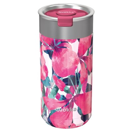 termohrnek se sitkem boost 400ml quokka pink bloom xd q41376 01