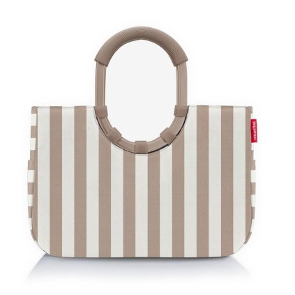 Reisenthel Loopshopper M Summerstripes coffee – nákupní taška, celkový pohled