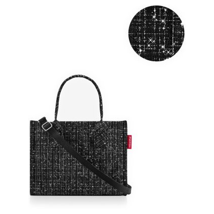 Reisenthel Daily Shopper XS Boucle Black – nákupní taška, celkový pohled