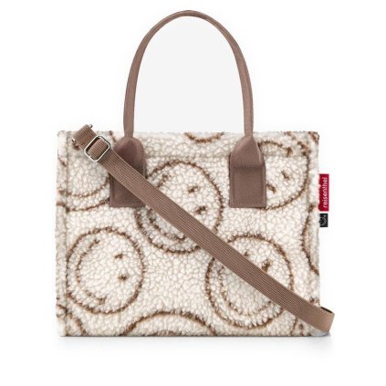 Reisenthel Daily Shopper XS Smiley Teddy Chocolate – nákupní taška, celkový pohled