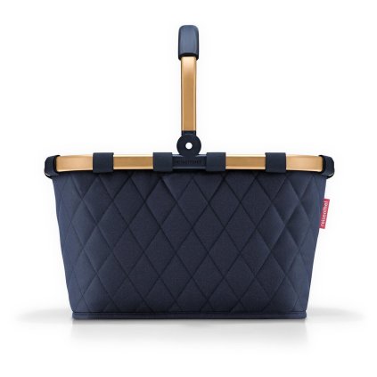 Reisenthel Carrybag Frame Rhombus Midnight Gold – nákupní košík, celkový pohled