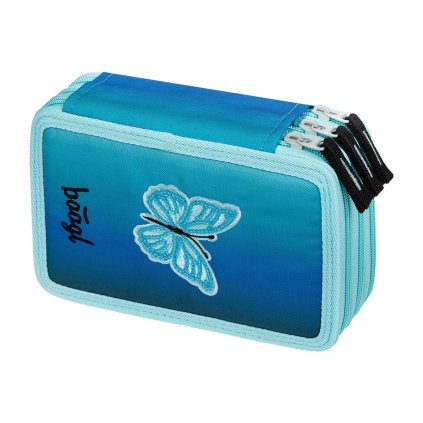 BAAGL Školní penál třípatrový Butterfly GRS – produktová fotografie 1