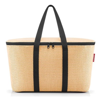 Reisenthel Coolerbag Raffia black – chladicí taška, celkový pohled